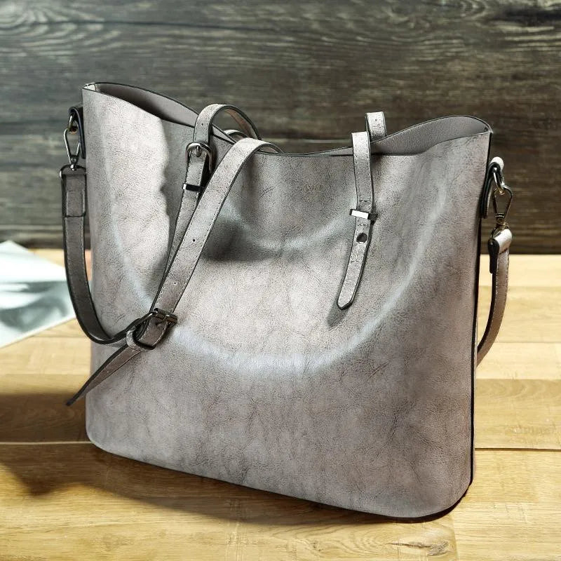 Nicole® | Vintage-Handgemaakte Leren Tas met Schouderriem
