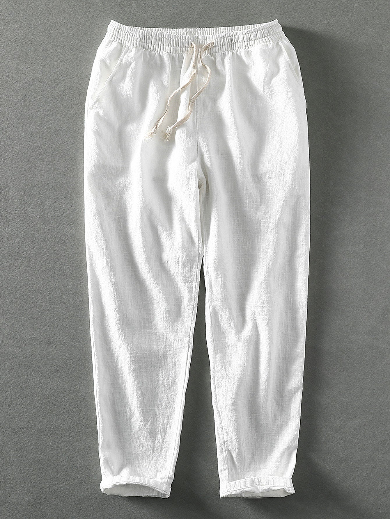 Katoenen cropped broek
