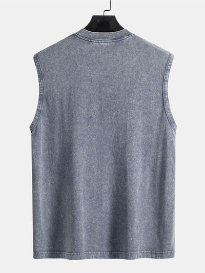 Versleten en vervaagde tanktop