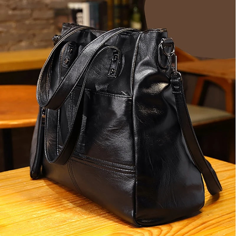 Chelsea® | Handgemaakte Leren Tas + Portemonnee (Gratis)