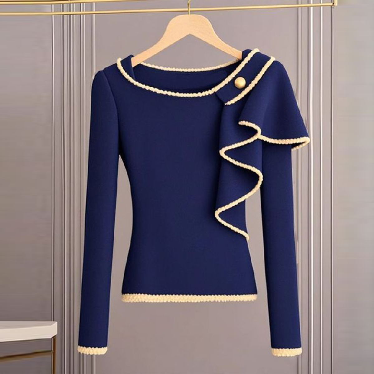 Thea® | Langarmpullover in Frisch Blauw