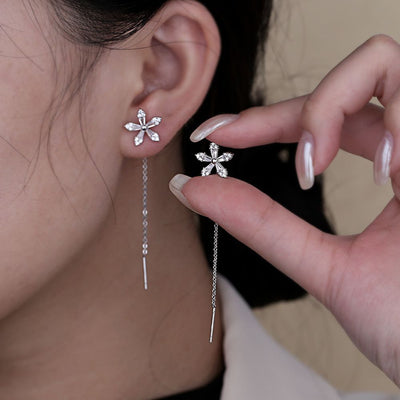 Aure® | BLOEM-DIAMANT-OORSTEEKRINGEN (PAAR)