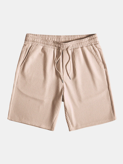 Overhemd en korte broek met nerveuze knoop