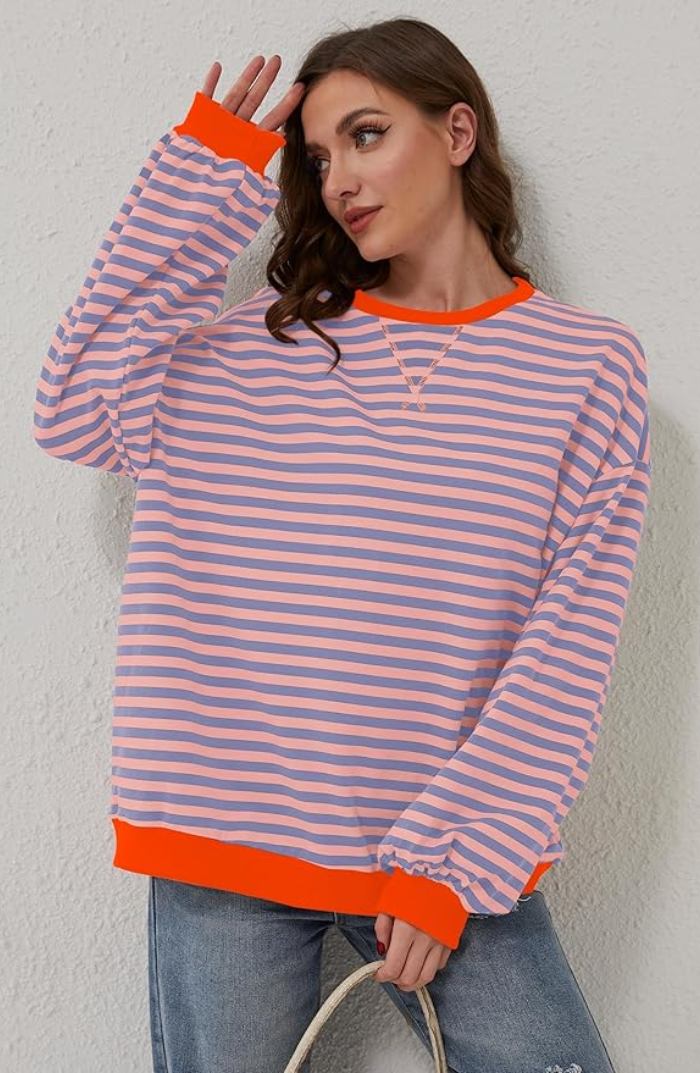 Brigitte® | Gestreepte Oversized Trui