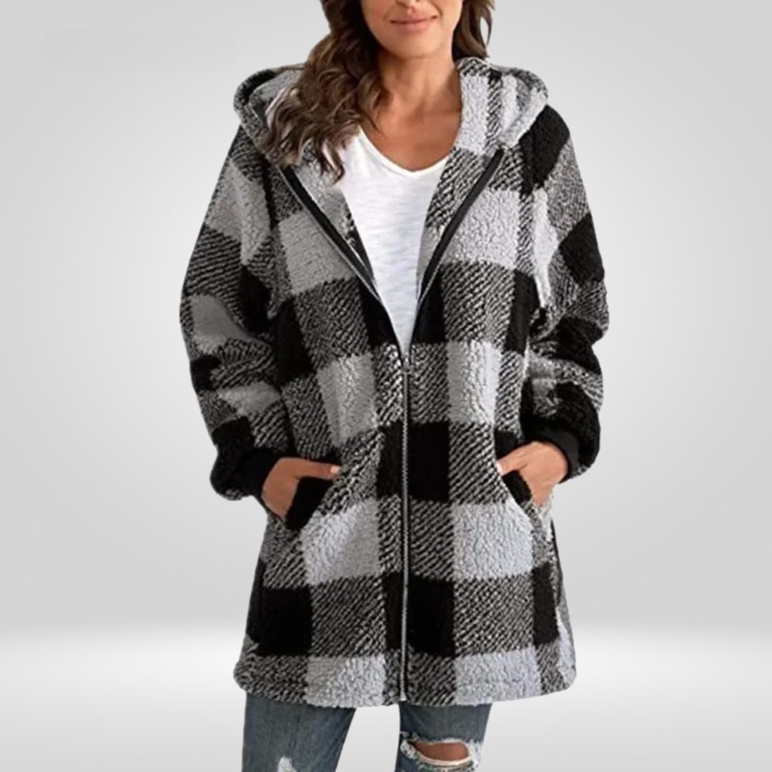 Alessia® | Comfortabele geruite jas