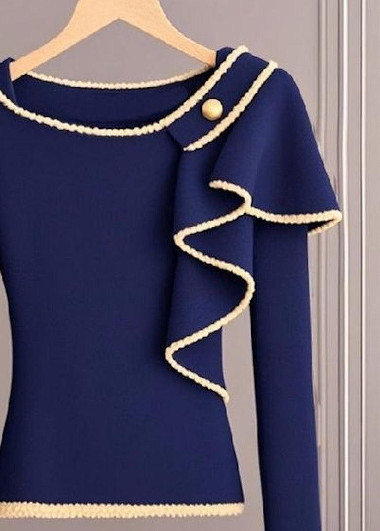 Thea® | Langarmpullover in Frisch Blauw