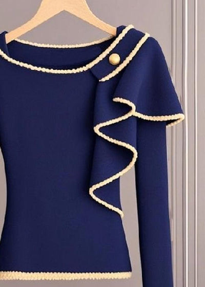 Thea® | Langarmpullover in Frisch Blauw
