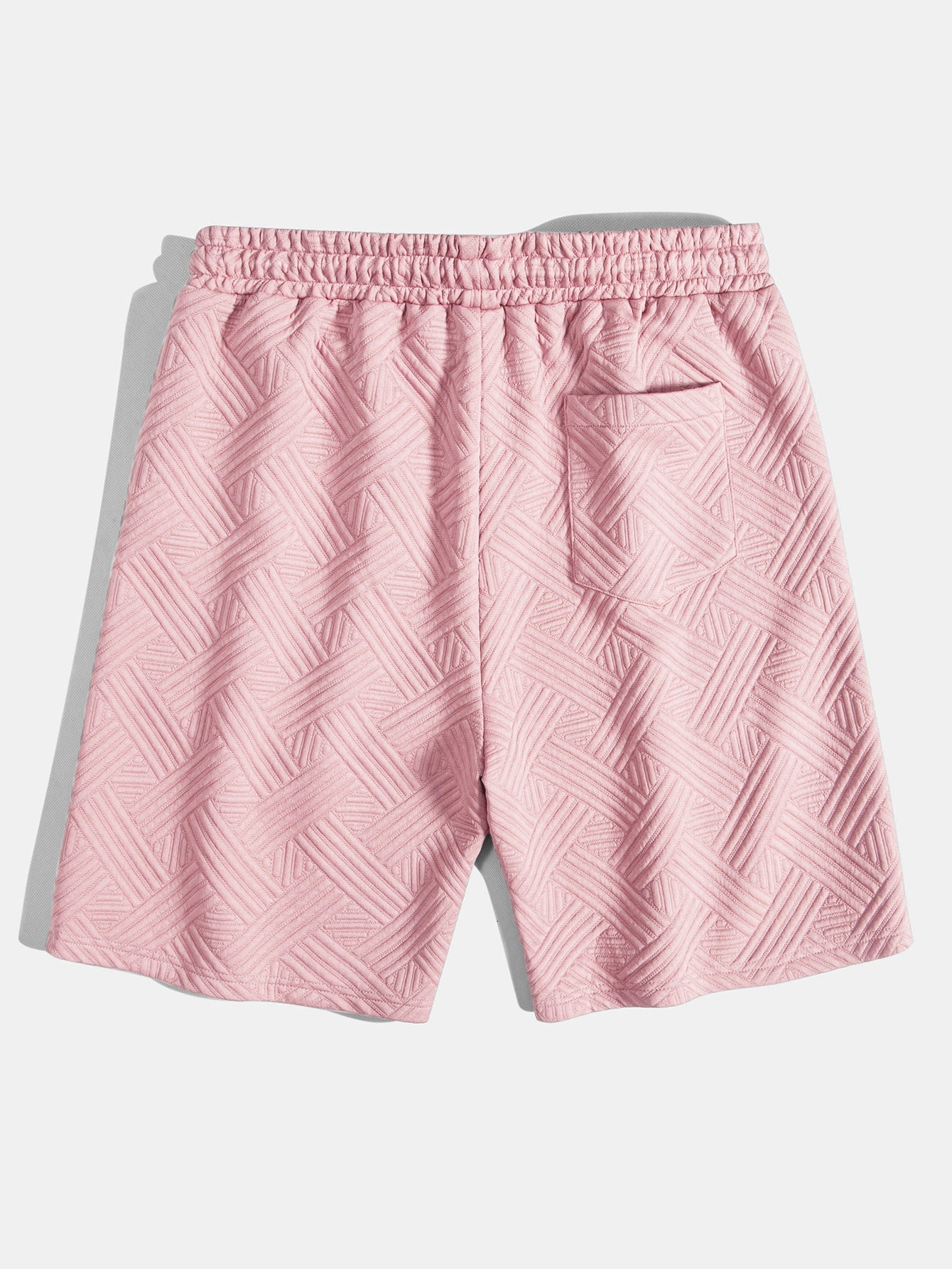 Gestreepte jacquardknopshirt & Shorts met trekkoord