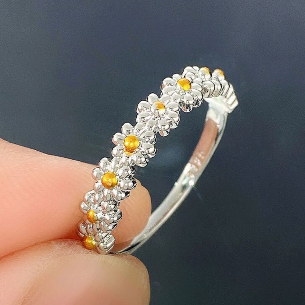 Klara® | ZOETE DAISY-BLOEMENRING (VERSTELBAAR)