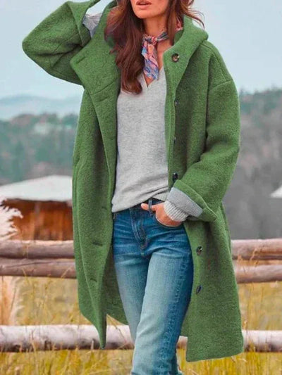 Theresa® | comfortabele winterjas met knopen