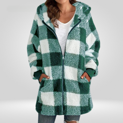 Alessia® | Comfortabele geruite jas