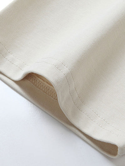 Oversized basis T-shirt van zware kwaliteit
