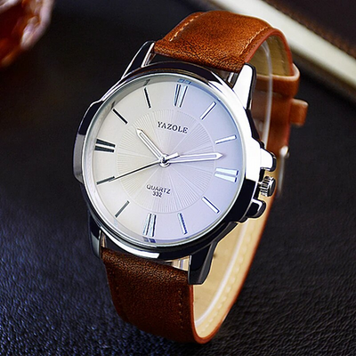 Raphael® | Luxe Blauwe Glas Lederen Horloge
