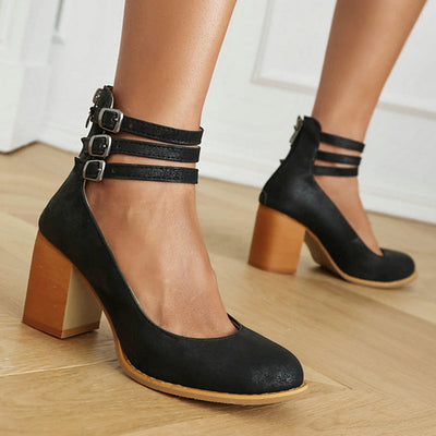 Elisa™| Gladde Sandalen met Dikke Zool