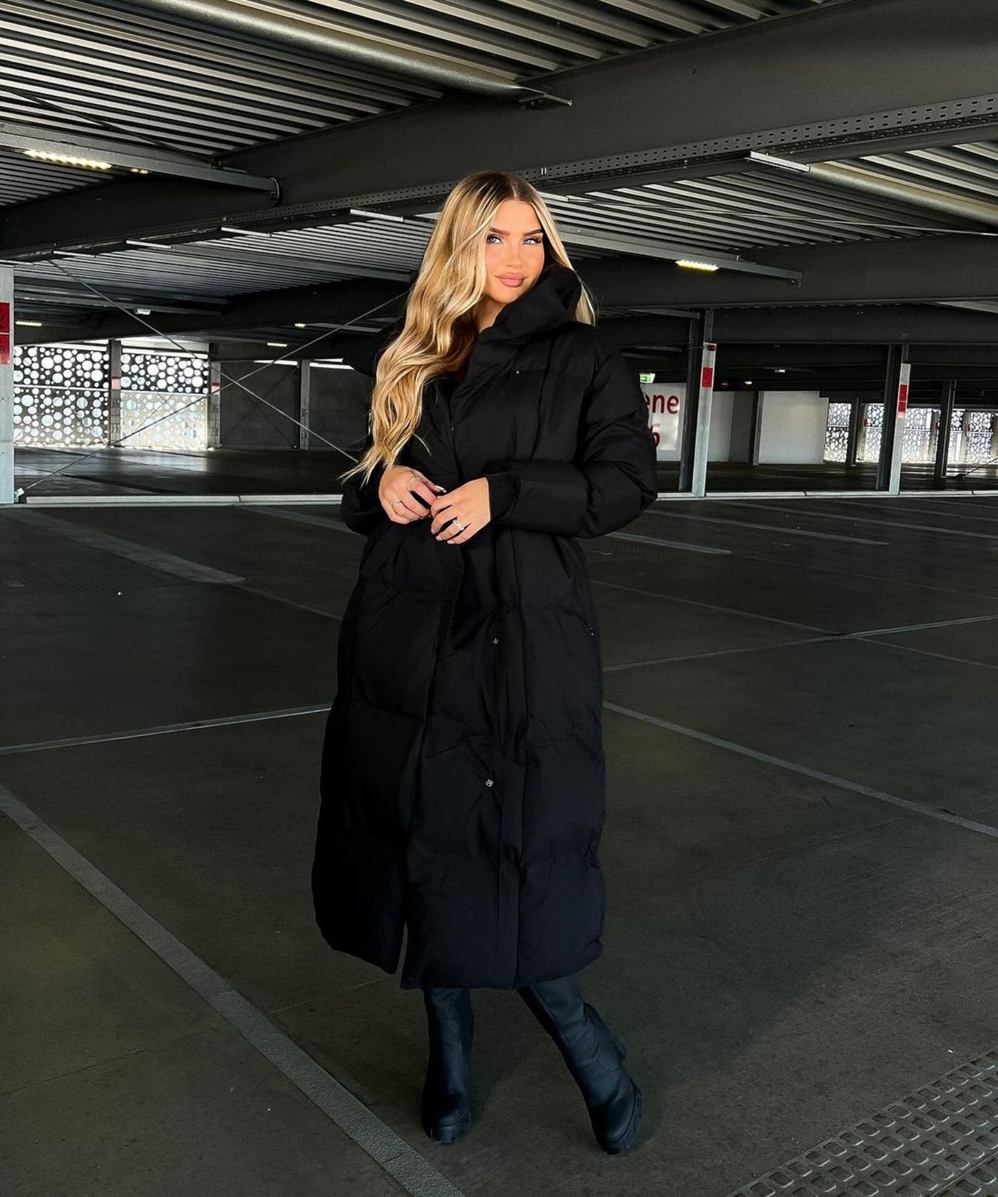 Bianca® | Lange winterjas met riem
