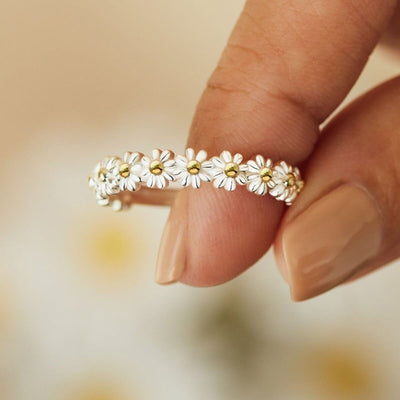Klara® | ZOETE DAISY-BLOEMENRING (VERSTELBAAR)