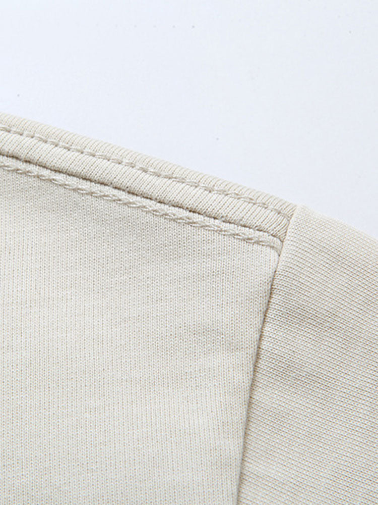 Oversized basis T-shirt van zware kwaliteit