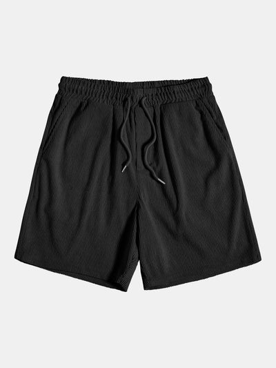 Korte mouwen corduroy shirt met knopen en shorts
