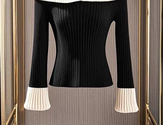 Verena® | Pullover in Zwart en Wit