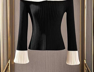 Verena® | Pullover in Zwart en Wit