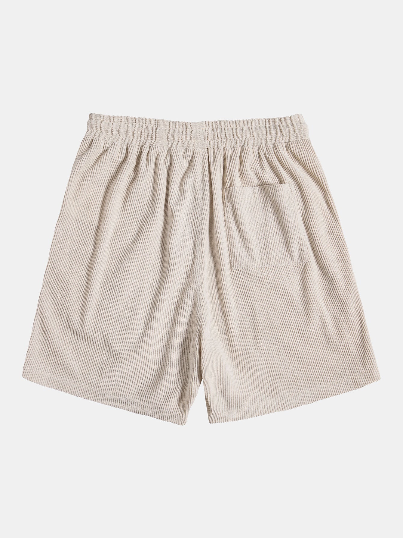 Korte mouwen corduroy shirt met knopen en shorts