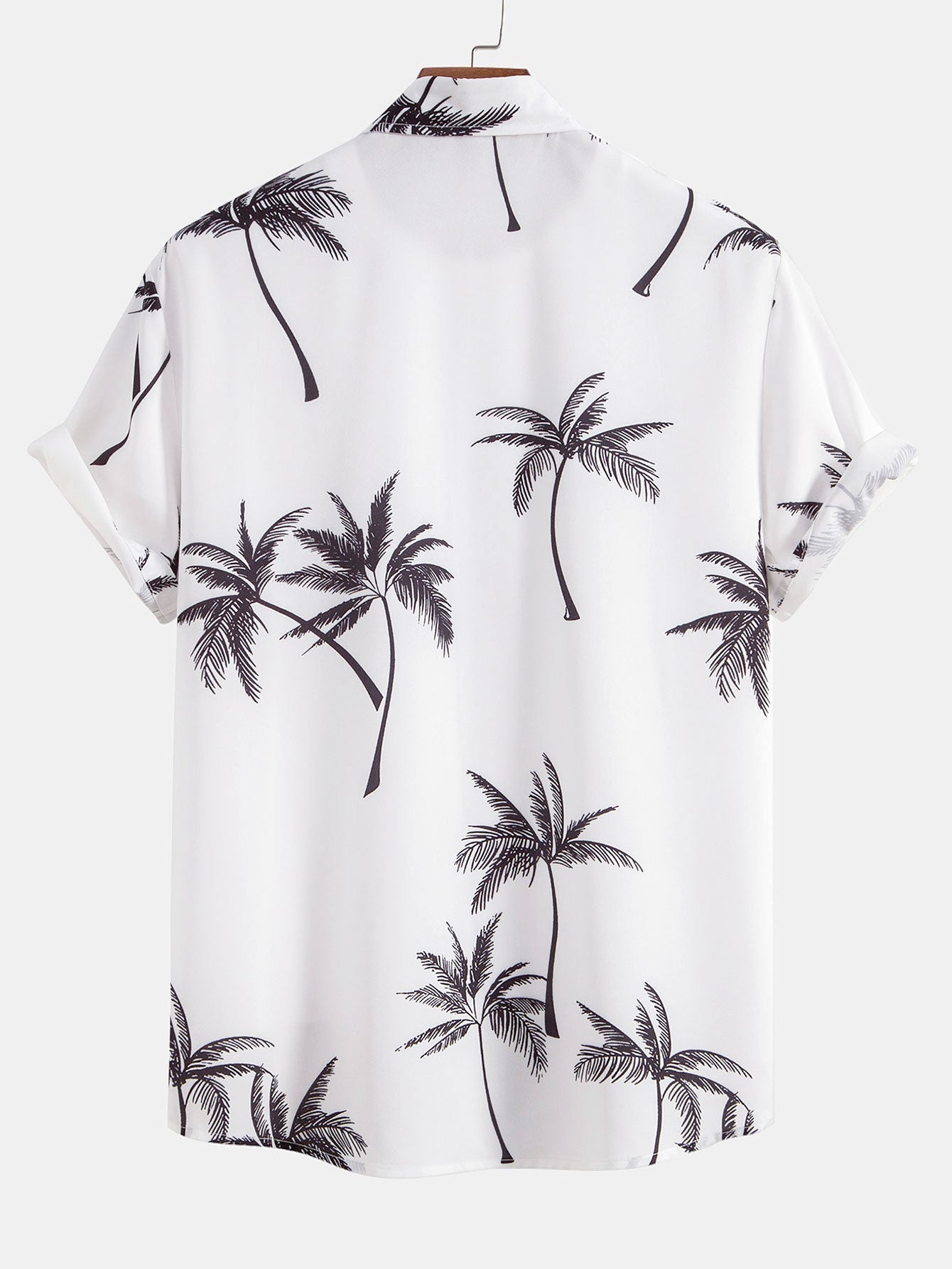 Overhemd met palmboomprint & Gestreepte zwembroek