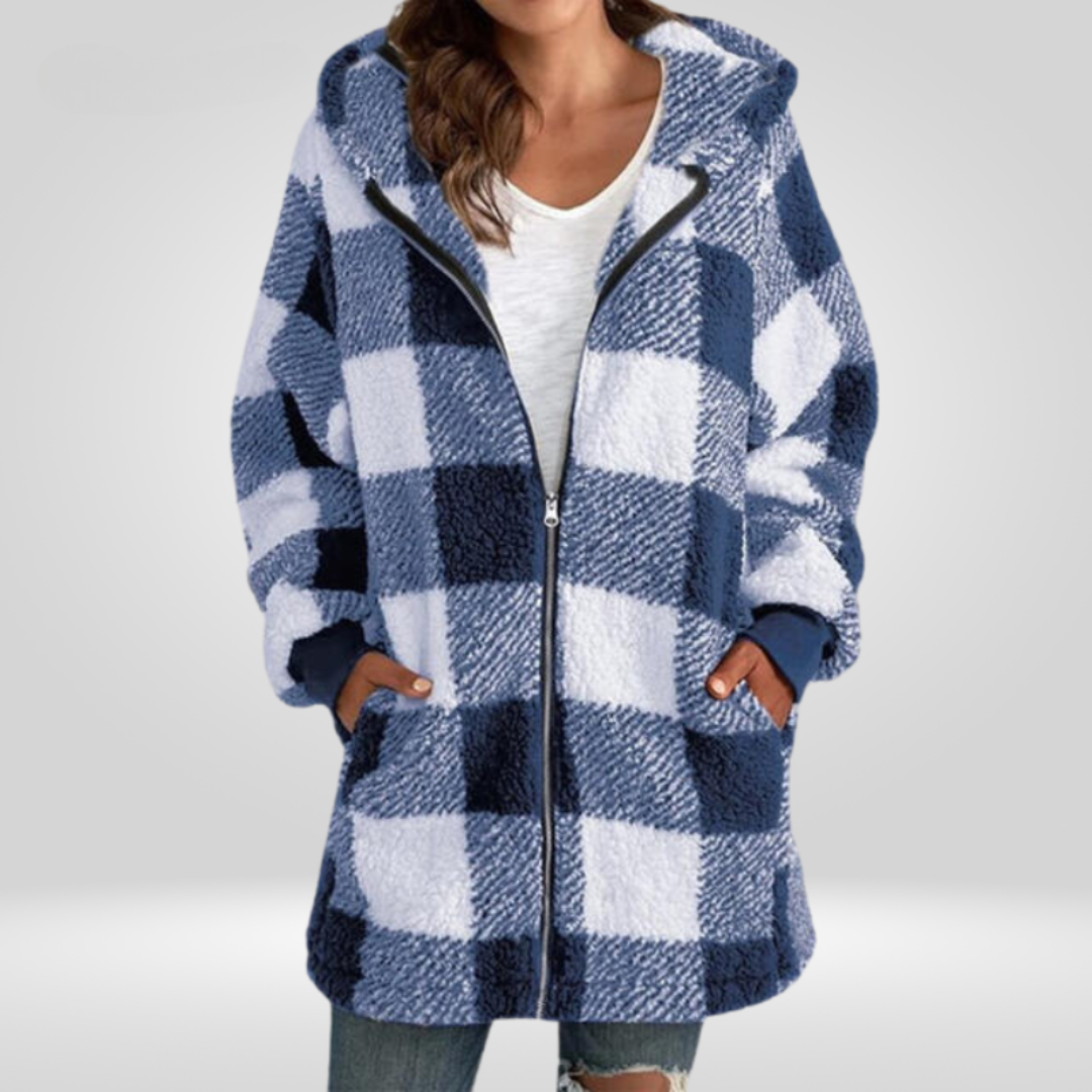 Alessia® | Comfortabele geruite jas