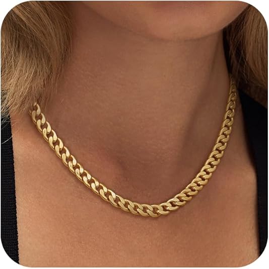 Undine® | Chunky Cuban Link Halsketting - Goud