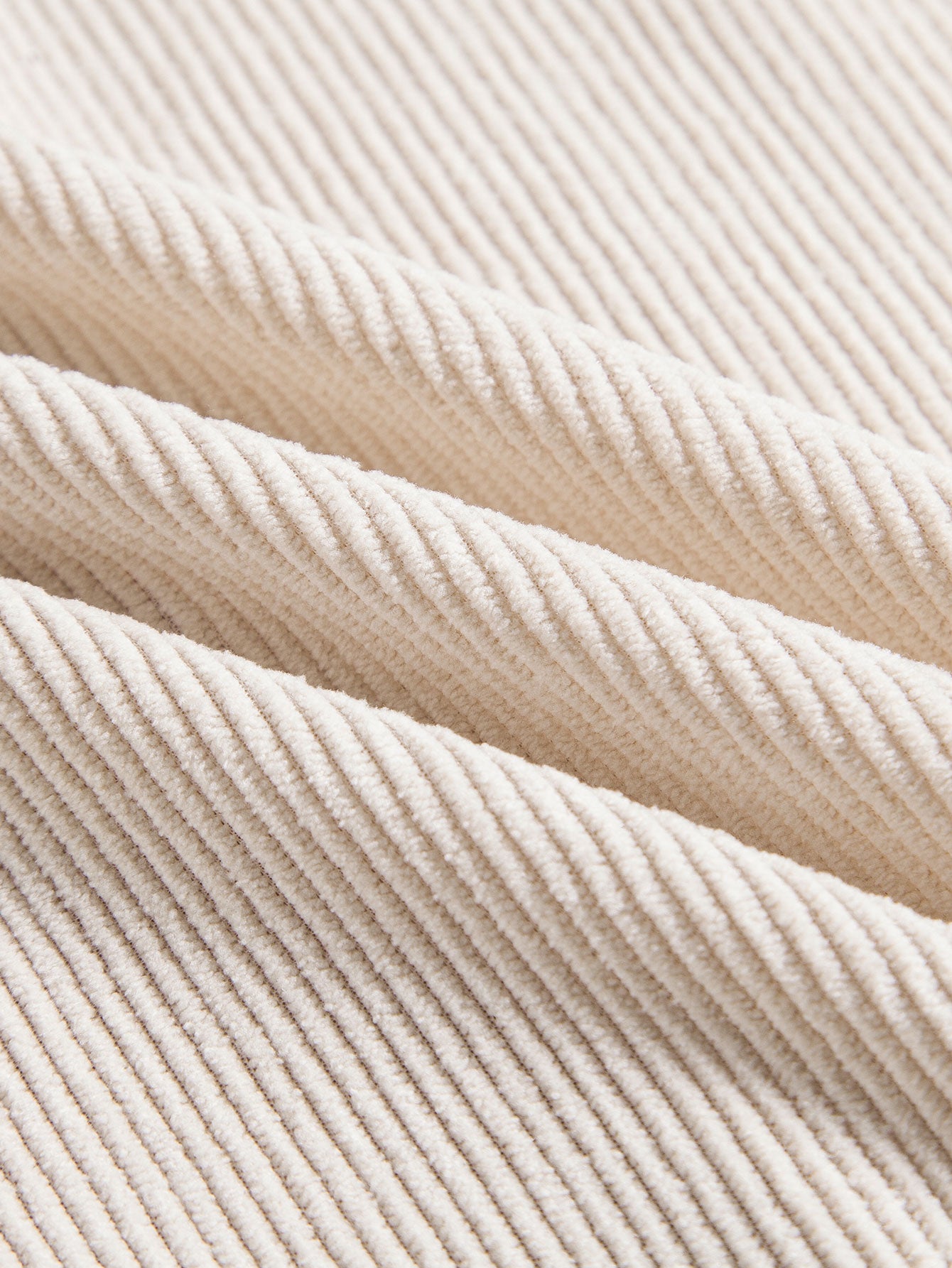 Katoenen corduroy korte mouwen shirt