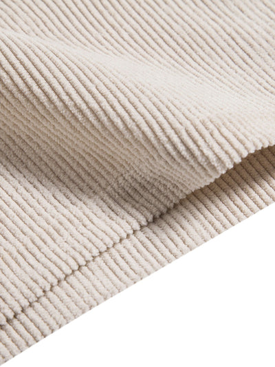 Korte mouwen corduroy shirt met knopen en shorts