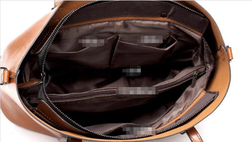 Nicole® | Vintage-Handgemaakte Leren Tas met Schouderriem