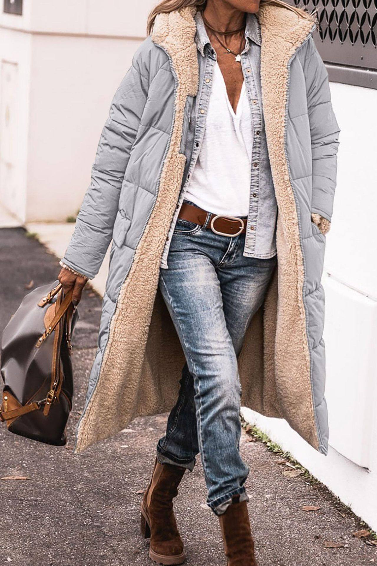 Josefine® | Luxe Omkeerbare Sherpa Mantel
