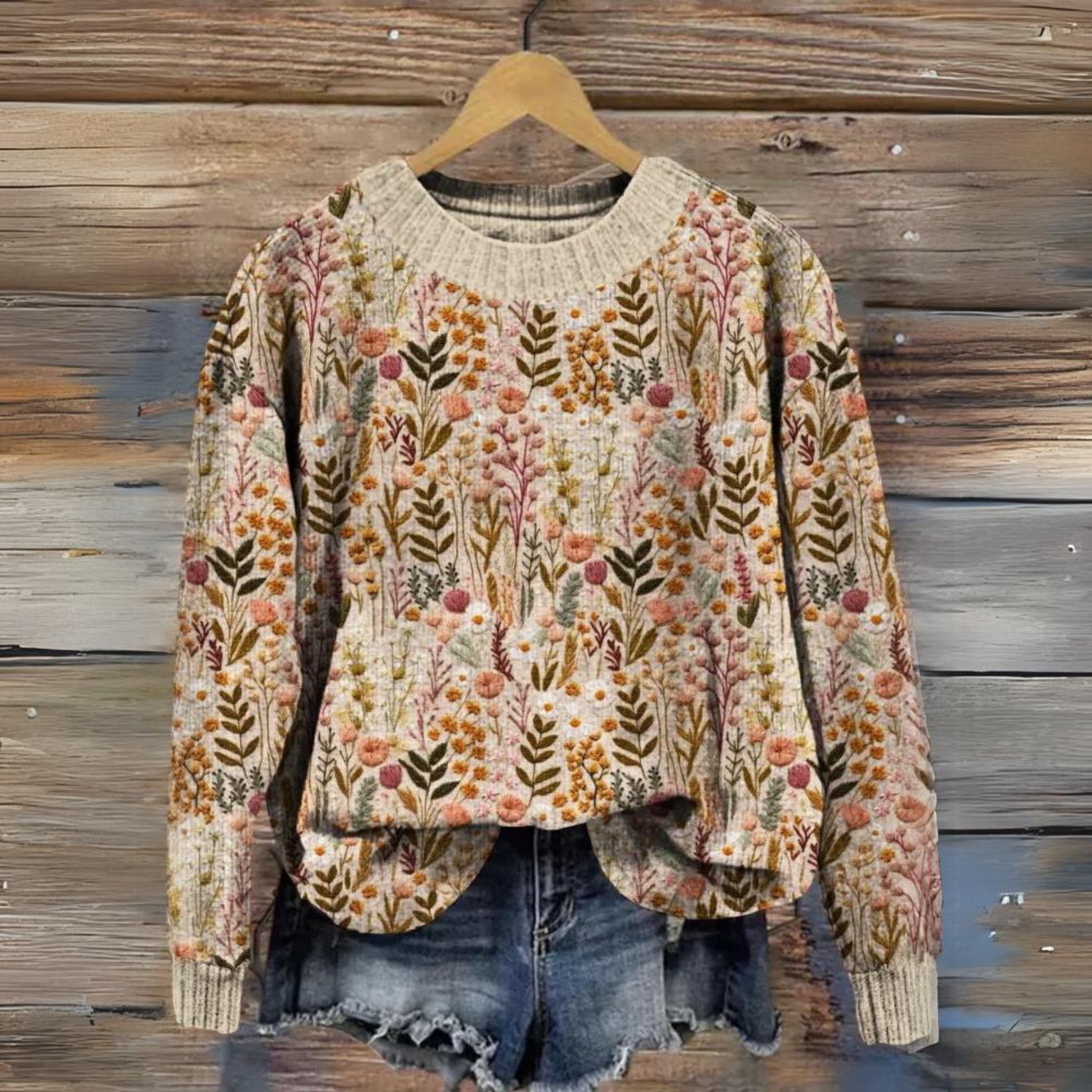 WILHELMINE® | BREIJACK MET BESTIKTE BLOEMEN