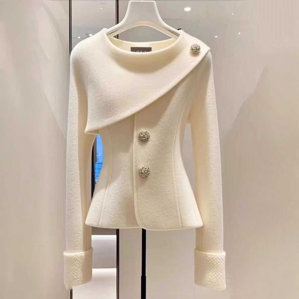 Wilma® | Comfortabele Witte Trui met Lange Mouwen