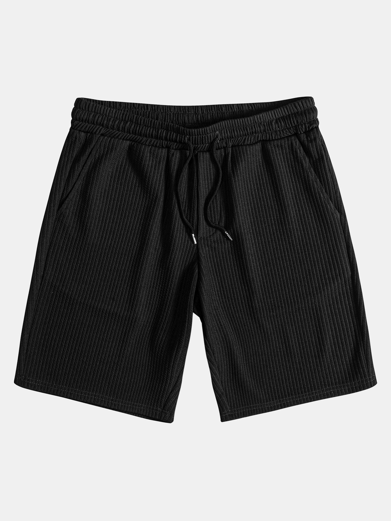 Overhemd en korte broek met nerveuze knoop