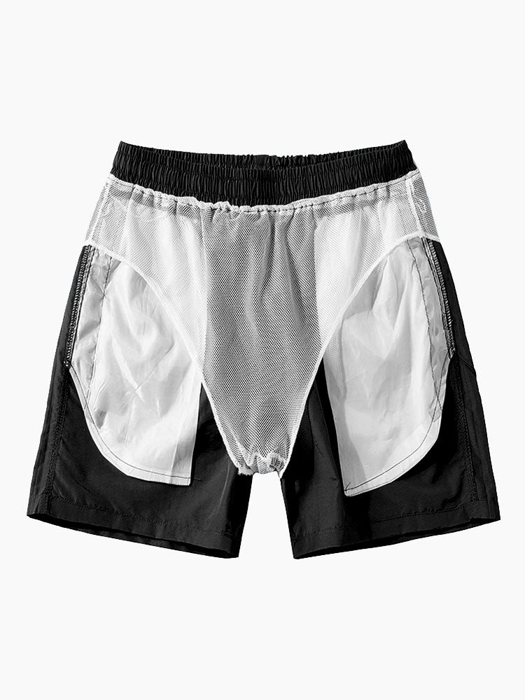 Tropische bloemenprint knoopshirt en zwemshorts