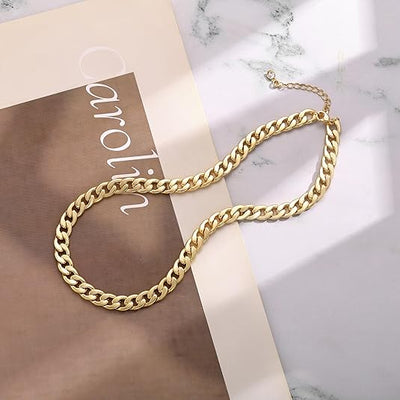 Undine® | Chunky Cuban Link Halsketting - Goud
