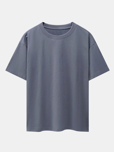 Oversized basis T-shirt van zware kwaliteit
