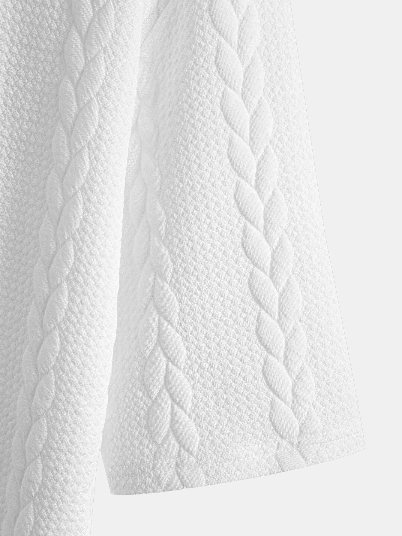 T-shirt Jacquard met halflange mouwen voor ontspanning