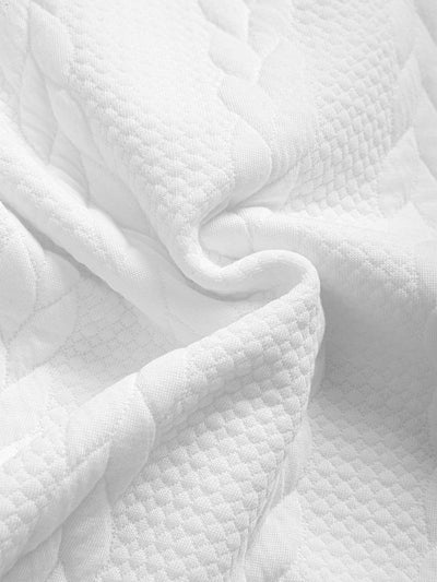 T-shirt Jacquard met halflange mouwen voor ontspanning