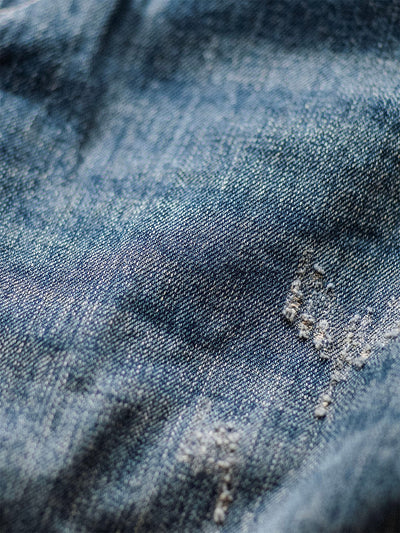 Julien™ | Retro verwasde blauwe overall