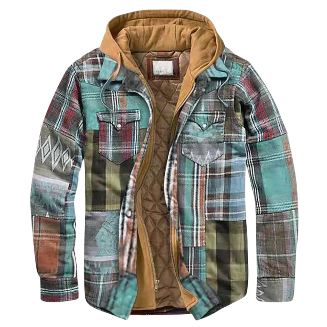 Lenoir™ | Geruite patchworkjas