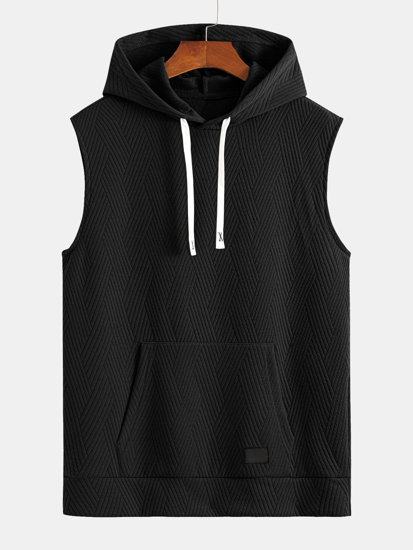 Mouwloze hoodie in gestreept jacquard <tc>T-Shirt</tc> &amp; Shorts