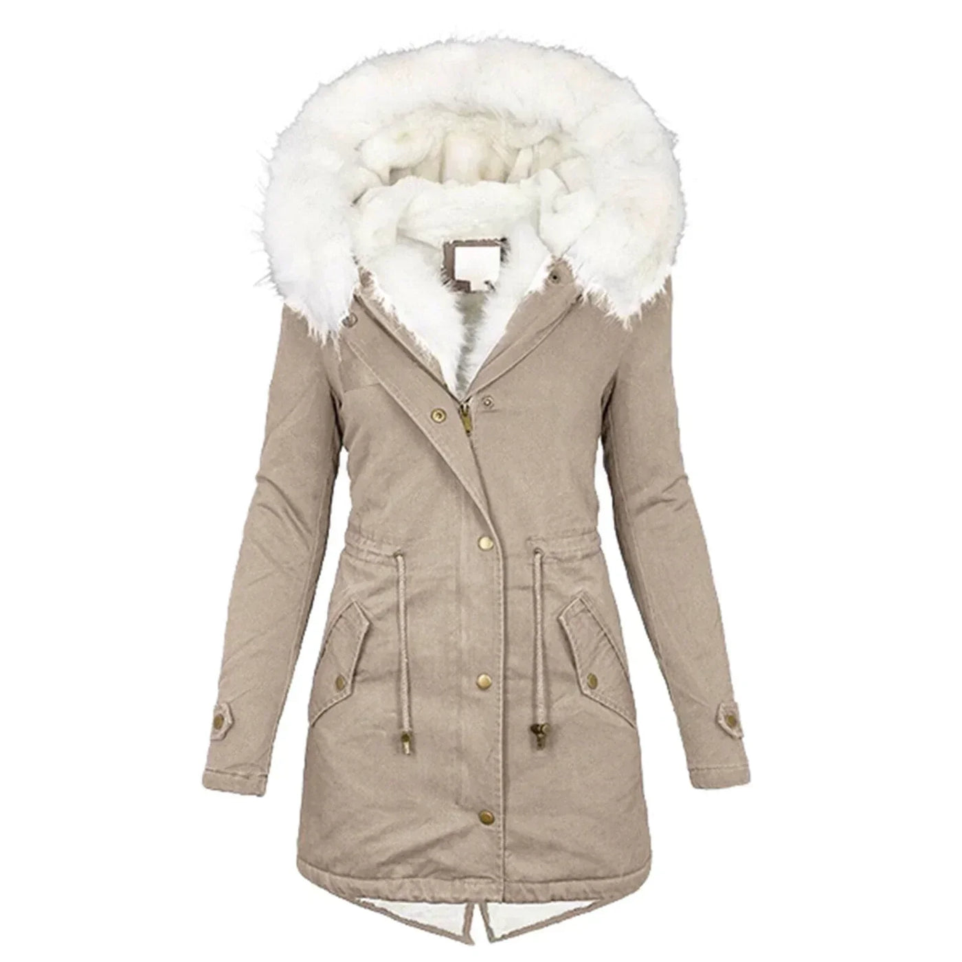Ida® | Winterjas met kunstbont voering