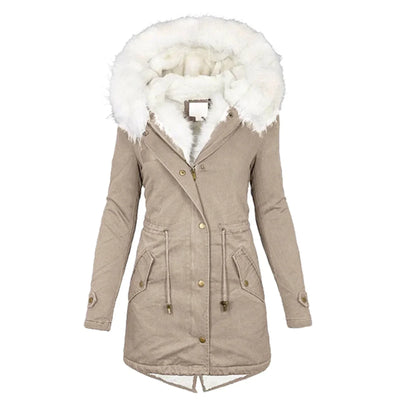 Ida® | Winterjas met kunstbont voering