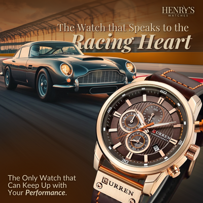 Jonas® | Elegante Quarzuhr met Leren Band