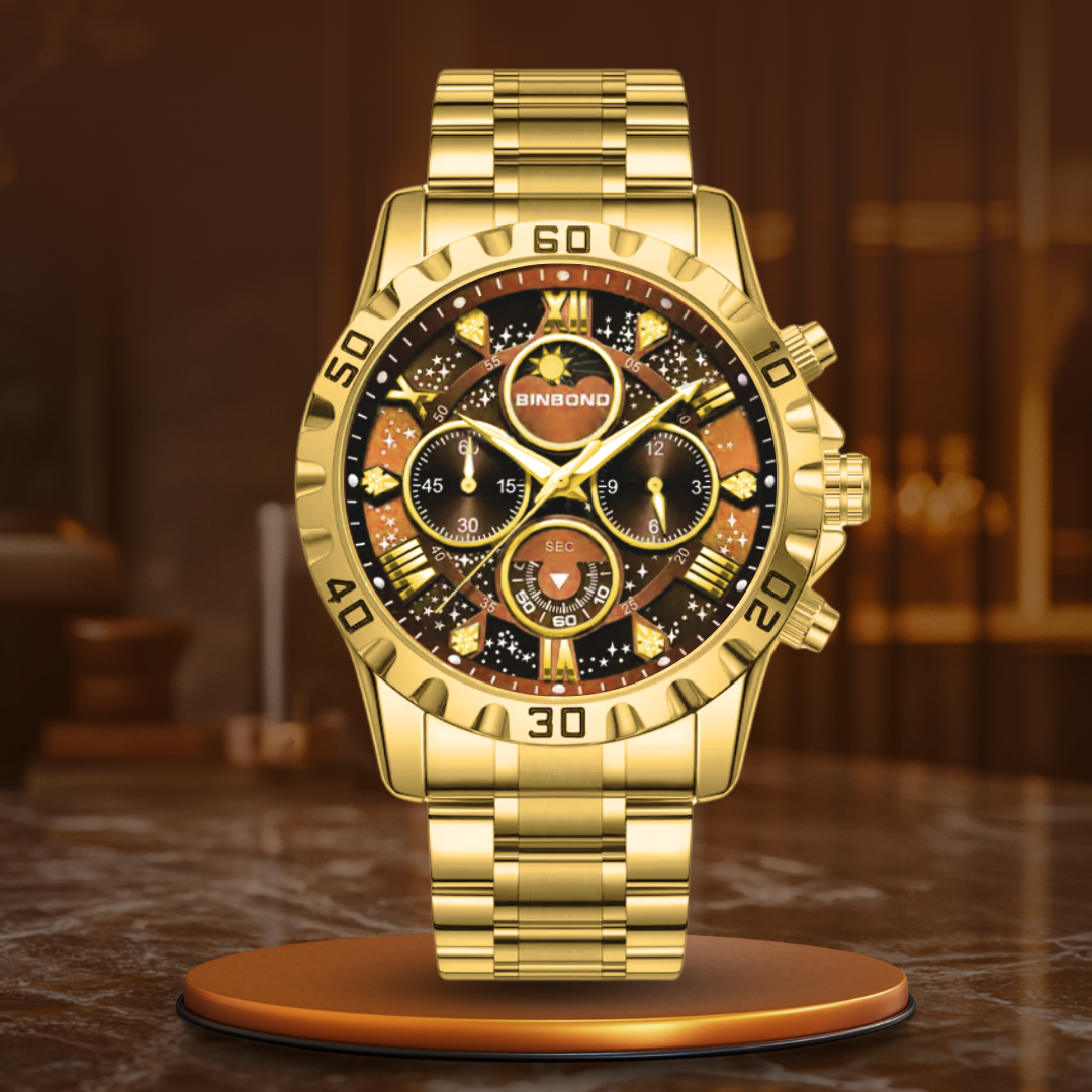 Niklas® | Luxe chronograafhorloge met metalen band