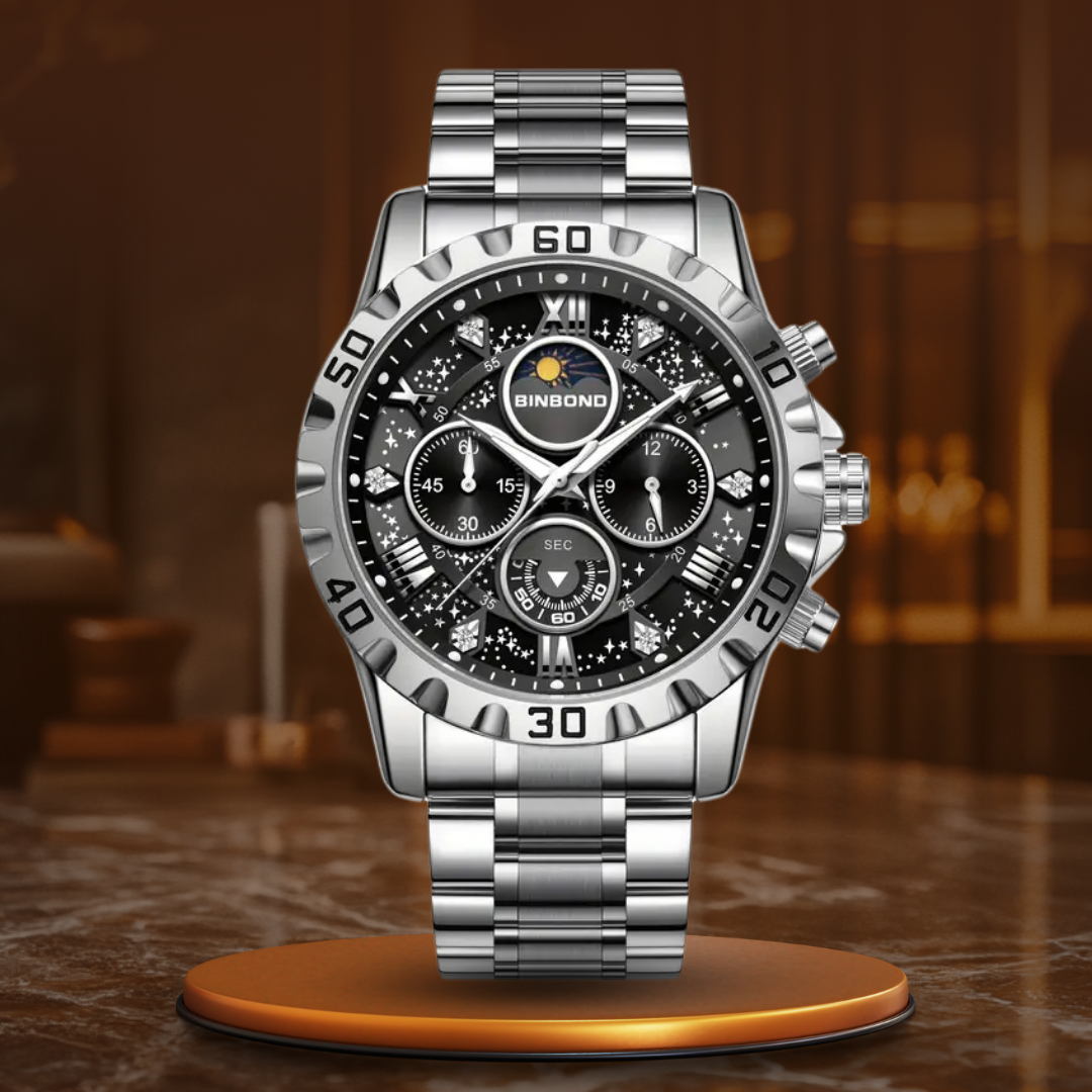 Niklas® | Luxe chronograafhorloge met metalen band
