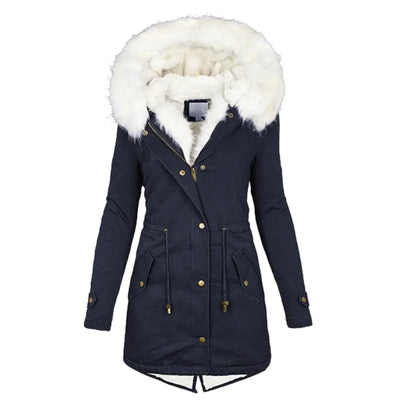 Ida® | Winterjas met kunstbont voering
