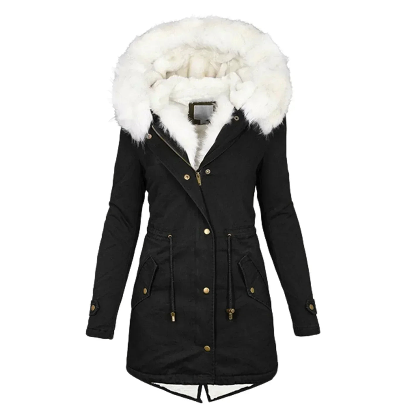 Ida® | Winterjas met kunstbont voering